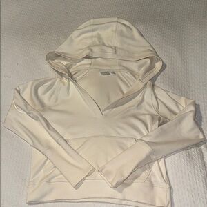 Aritzia cream Hooded Sweatshirt